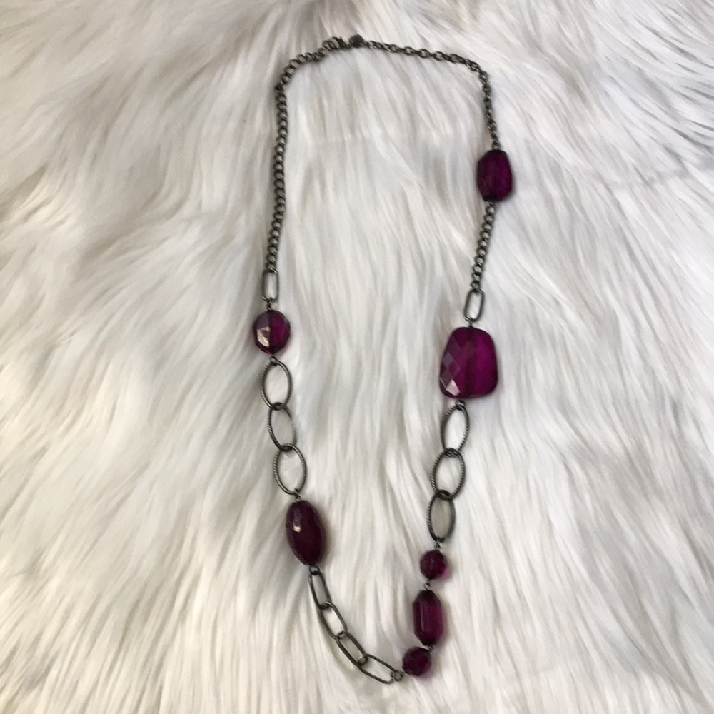 4/$20 vintage Claire’s purple necklace